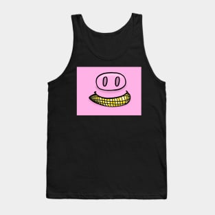 Pig Mouth With Corn Face Mask Tank Top